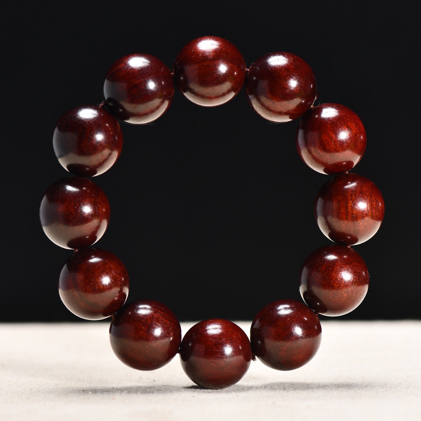 The Ancient Sentinel - Natural Red Sandalwood Grounding Bracelet for Protection & Stability