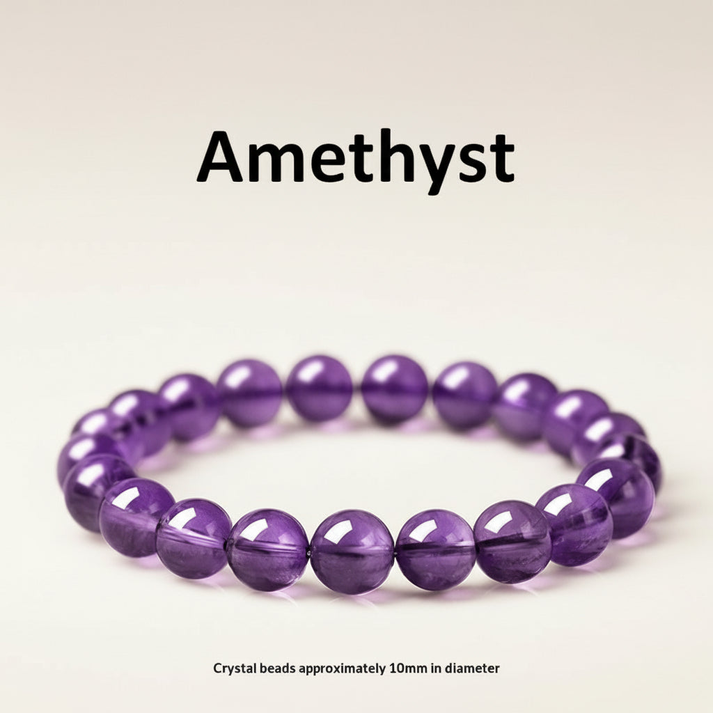 The Amethyst Anchor - Minimalist Natural Amethyst & Red Agate Anxiety Relief Bracelet