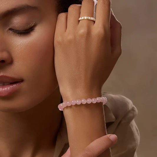 The Heart Bloom - Natural Rose Quartz Self-Love & Emotional Healing Bracelet