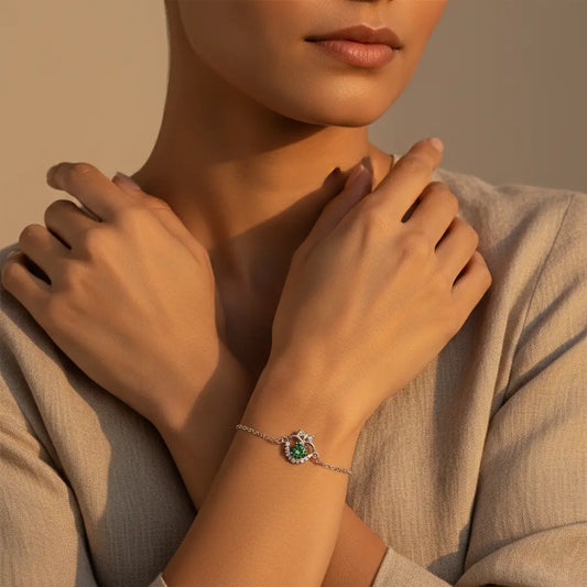 The Eternal Harmony - 0.5ct Heart-Cut Moissanite Bracelet for Love & Emotional Alignment