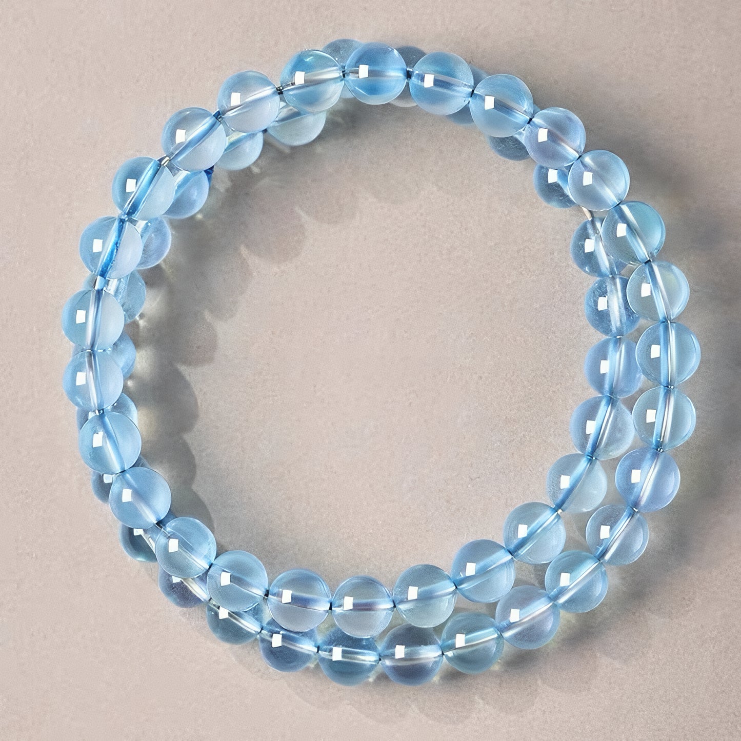 Water Element: Wisdom & Flow | Natural Aquamarine Bracelet for Clarity & Emotional Flow