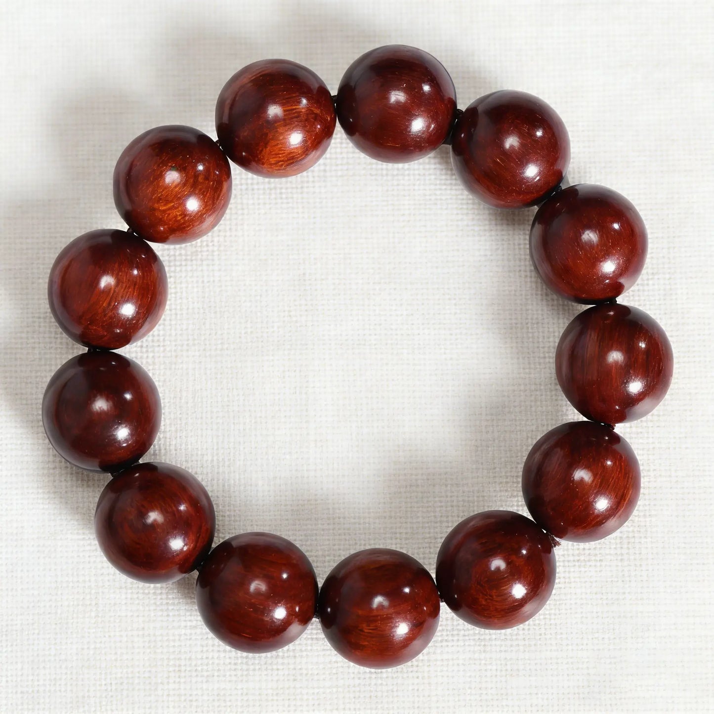 The Ancient Sentinel - Natural Red Sandalwood Grounding Bracelet for Protection & Stability