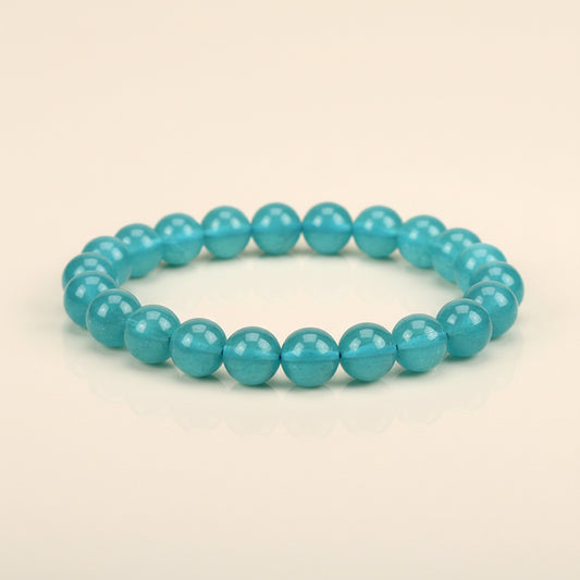 The Azure Silence - Natural Blue Apatite Bracelet for Anxiety Relief & Clarity