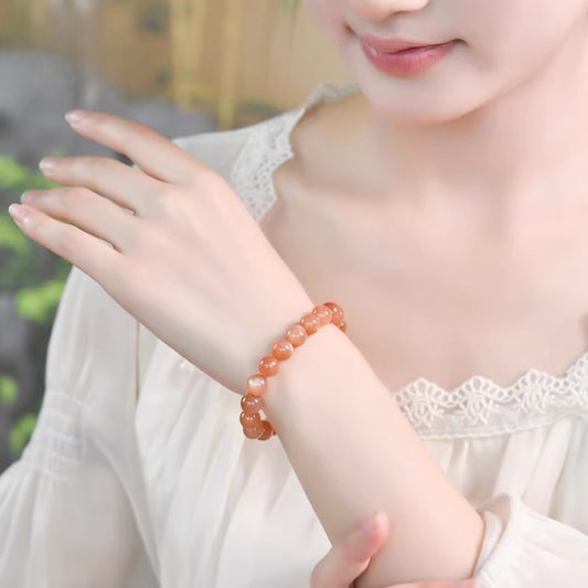 The Radiant Dawn - Natural Sunstone Bracelet for Self-Love & Vitality