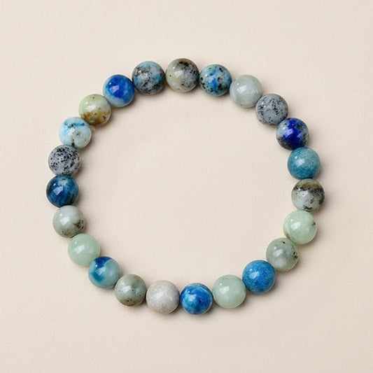 The Infinite Perspective - Natural K2 & Mixed Gemstone Bracelet for New Beginnings