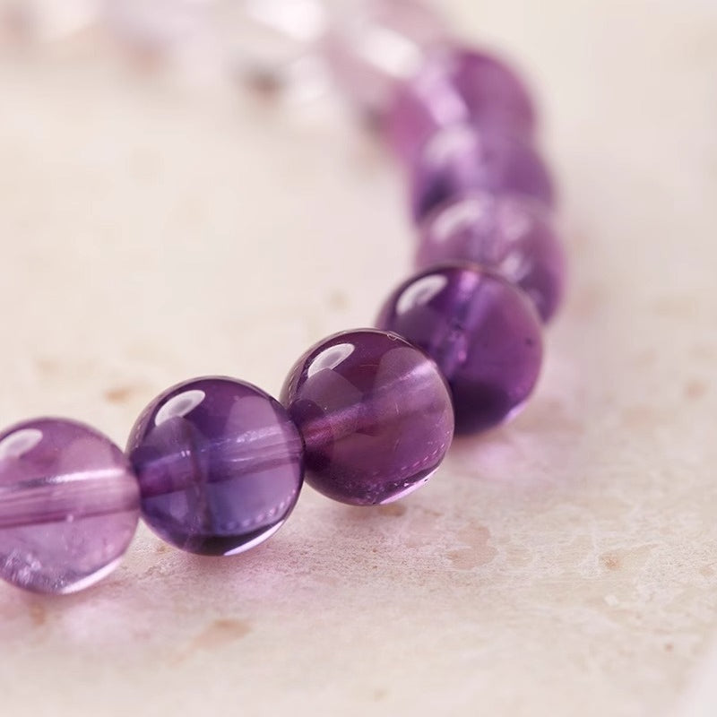 The Royal Ascent - Natural Ombre Amethyst Bracelet for Confidence & Success