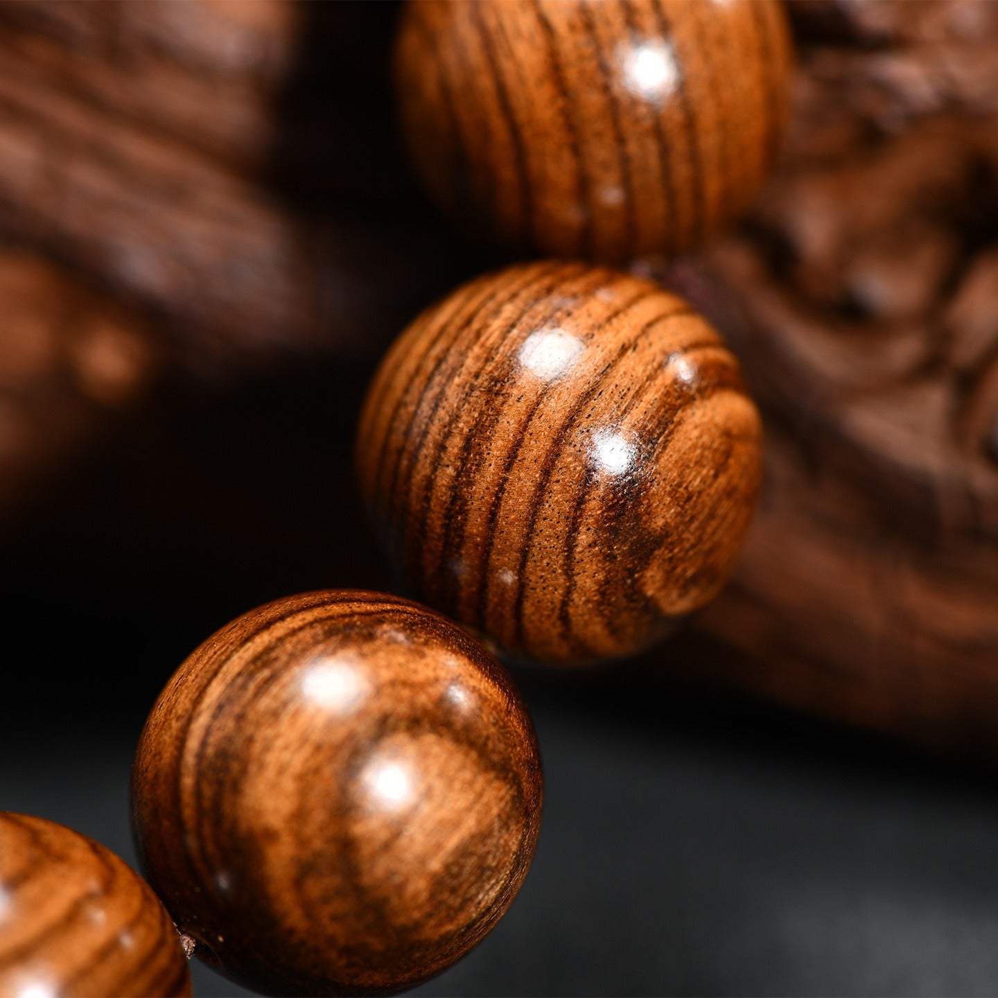 The Ancient Eye - Natural High-Density Wood Grounding Bracelet for Protection & Stability