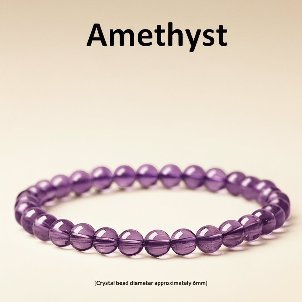 The Amethyst Anchor - Minimalist Natural Amethyst & Red Agate Anxiety Relief Bracelet