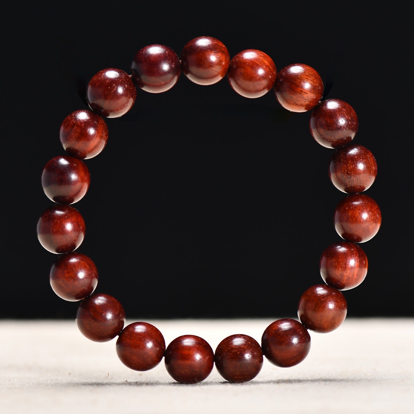 The Ancient Sentinel - Natural Red Sandalwood Grounding Bracelet for Protection & Stability