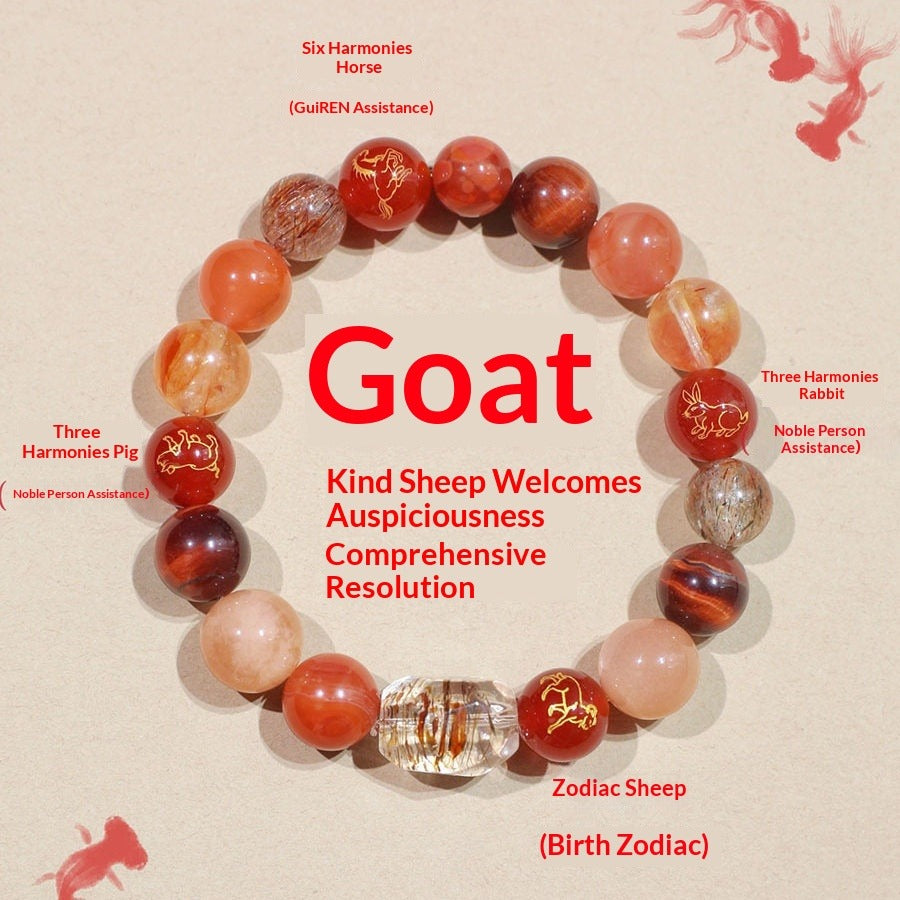 The Lunar Guardian - Natural Chinese Zodiac Bracelet for Protection & New Beginnings