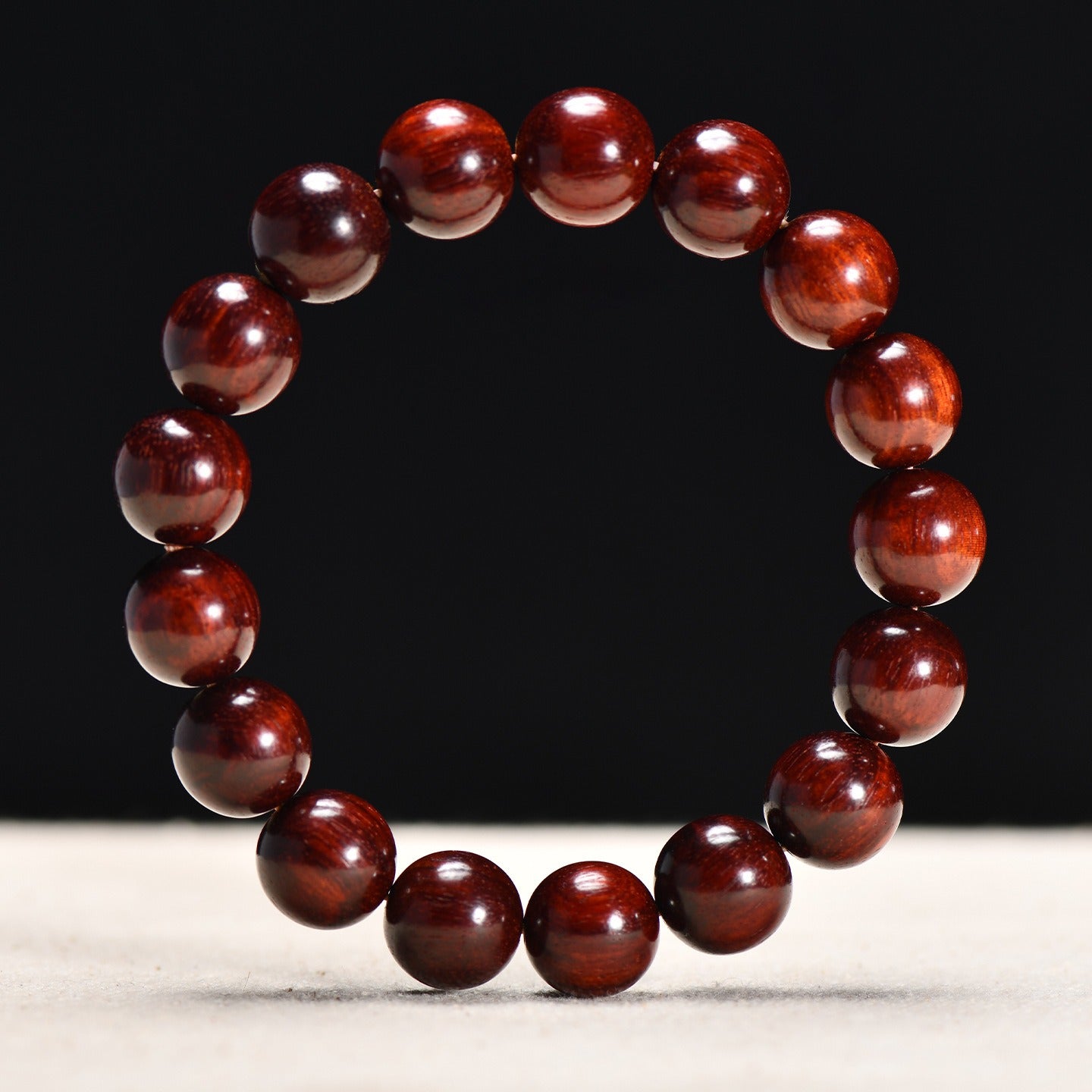 The Ancient Sentinel - Natural Red Sandalwood Grounding Bracelet for Protection & Stability