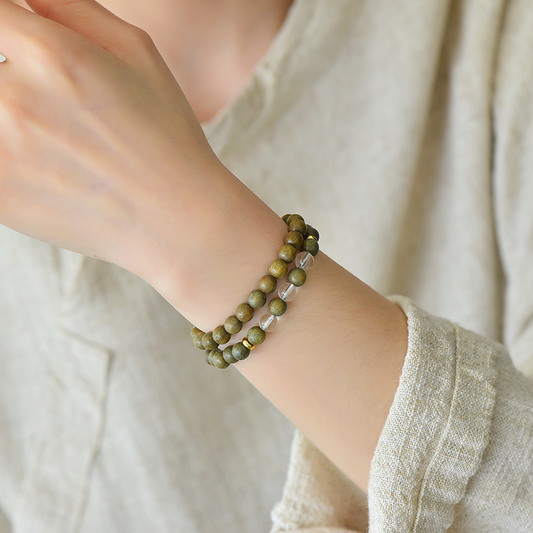 The Wu Xing Harmony - Natural Gemstone Five Elements Alignment Bracelet for Balance & Protection