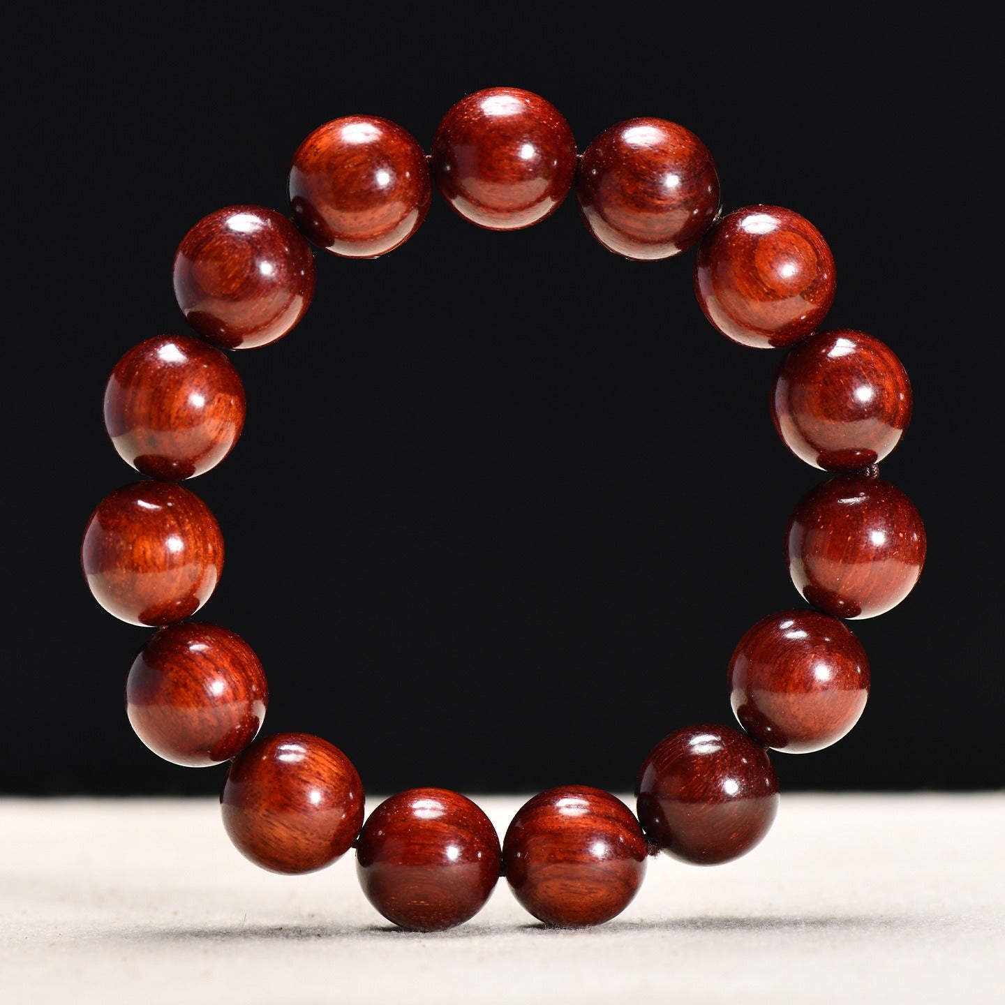 The Ancient Sentinel - Natural Red Sandalwood Grounding Bracelet for Protection & Stability