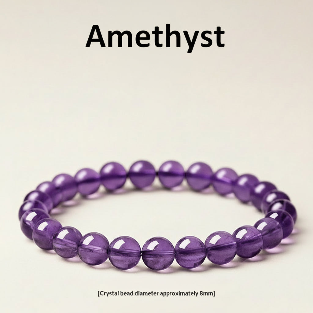 The Amethyst Anchor - Minimalist Natural Amethyst & Red Agate Anxiety Relief Bracelet