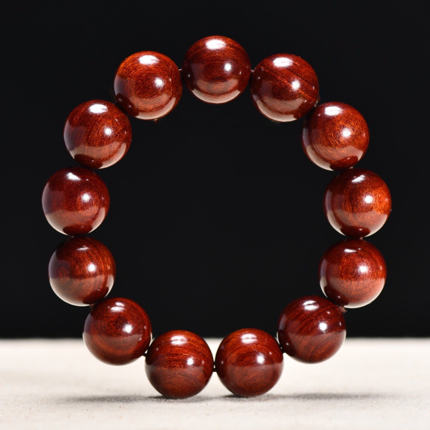 The Ancient Sentinel - Natural Red Sandalwood Grounding Bracelet for Protection & Stability