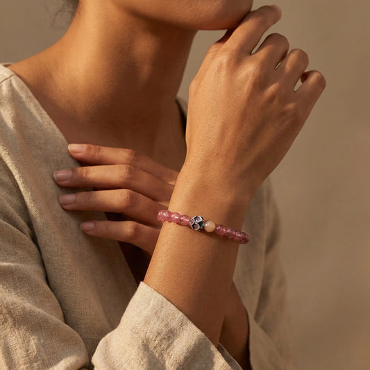 The Essence Collection - Natural Crystal Intentional Bracelet for Love, Wealth & Anxiety Relief