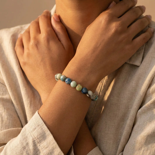 The Infinite Perspective - Natural K2 & Mixed Gemstone Bracelet for New Beginnings