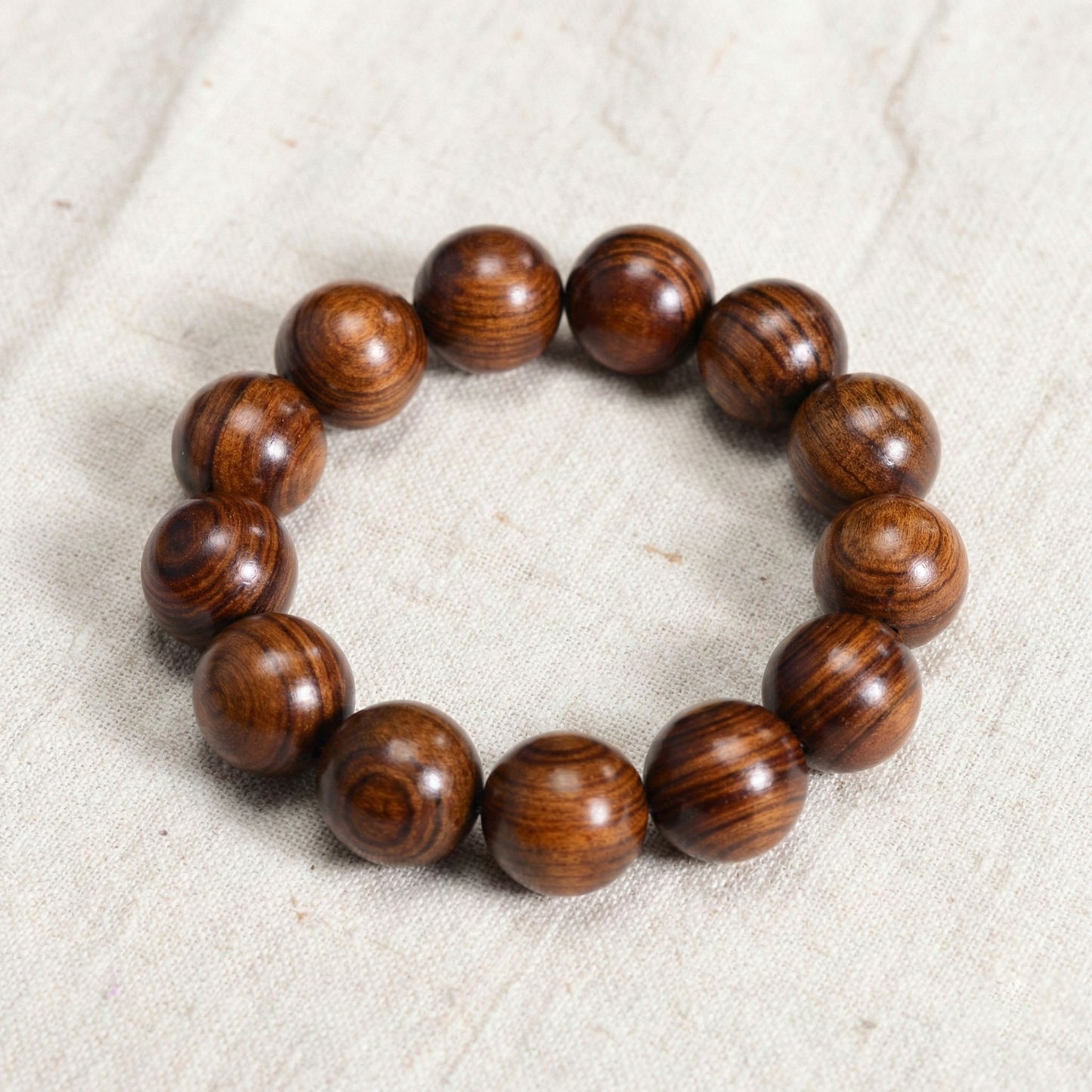 The Ancient Eye - Natural High-Density Wood Grounding Bracelet for Protection & Stability
