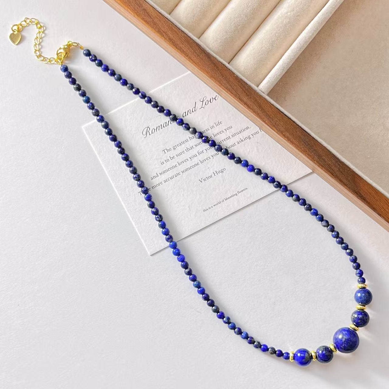 The Sovereign Heart - Natural Lapis Lazuli "Romance and Love" Necklace for Soul Alignment & Truth